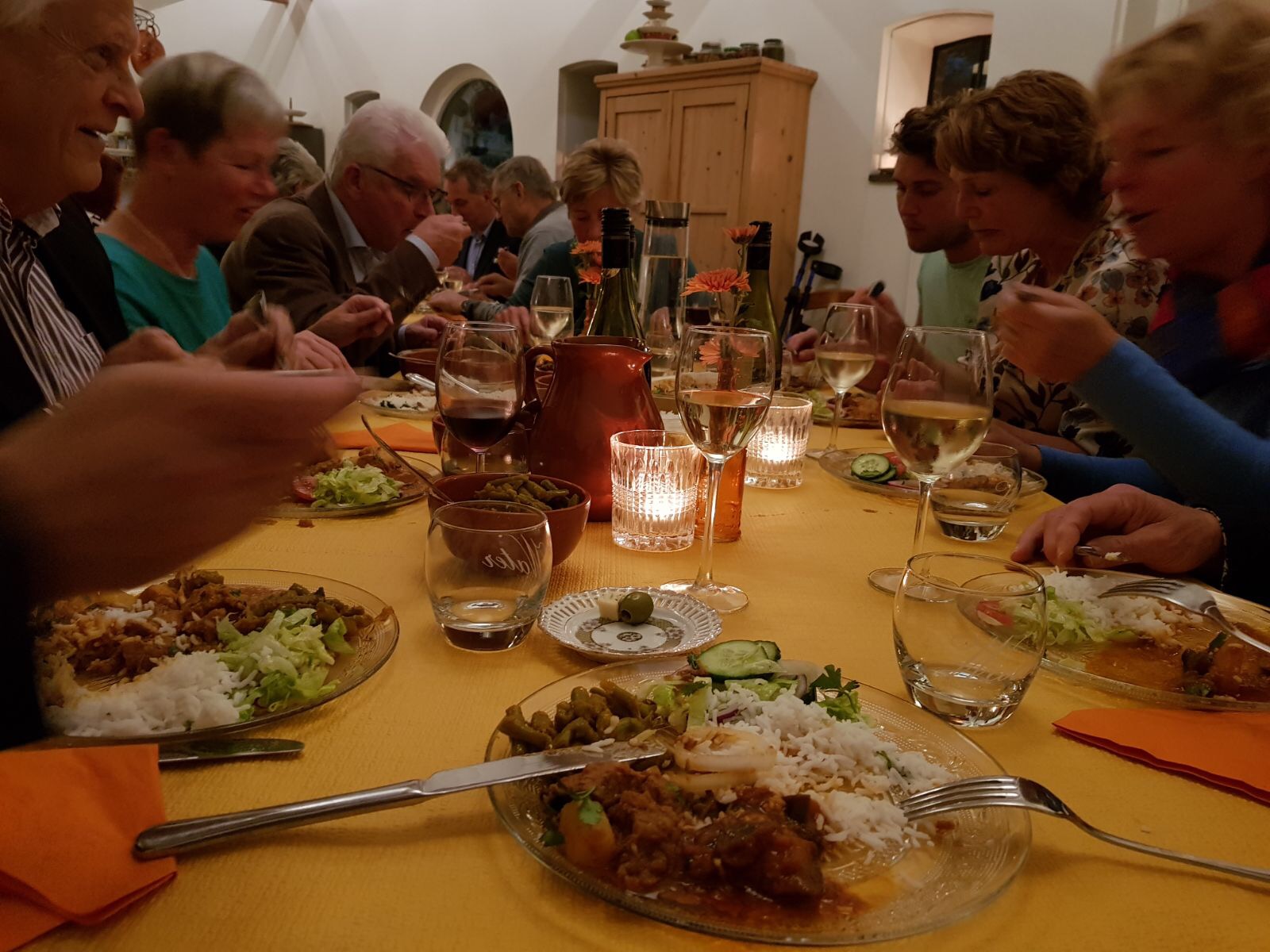 Aanschuifdiner, koken met verse ingrediënten